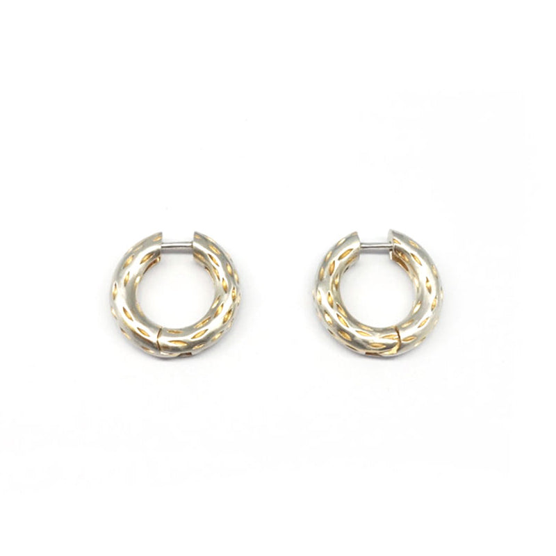 SESAME ボールド ワンタッチ シルバー ピアス / Sesame Bold One-Touch Silver Earrings