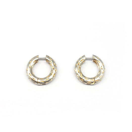 SESAME ボールド ワンタッチ シルバー ピアス / SESAME BOLD ONE-TOUCH SILVER EARRINGS