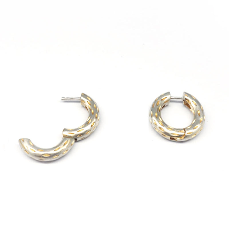 SESAME ボールド ワンタッチ シルバー ピアス / Sesame Bold One-Touch Silver Earrings