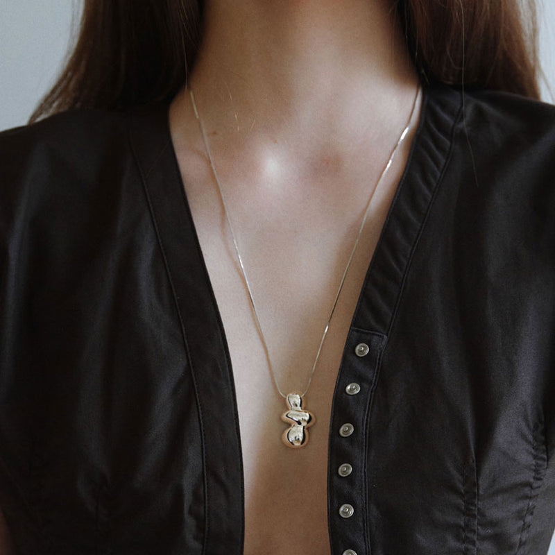 ペブル ネックレス 001 / pebble necklace 001