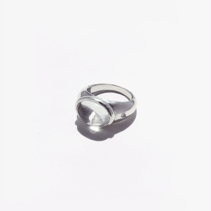 グランマ リング：水晶 / grandma ring (white quartz)