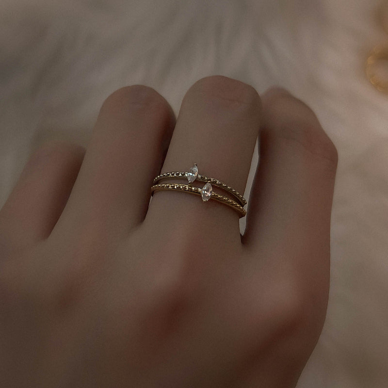 K14 ヴィンテージ マーキーズ リング / 14K VINTAGE MARQUISE RING