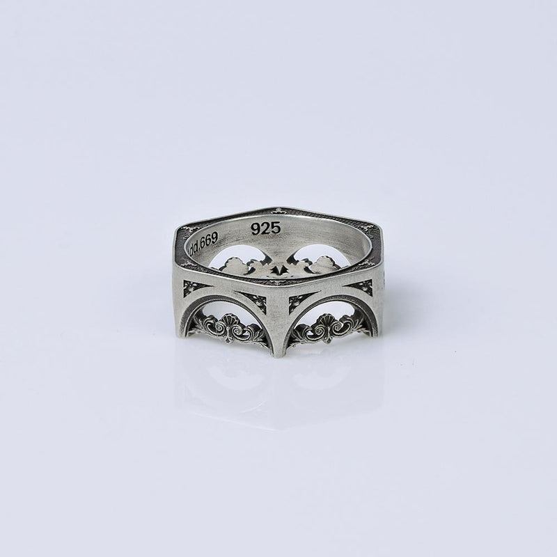 STRUCTURE SILVER RING #7