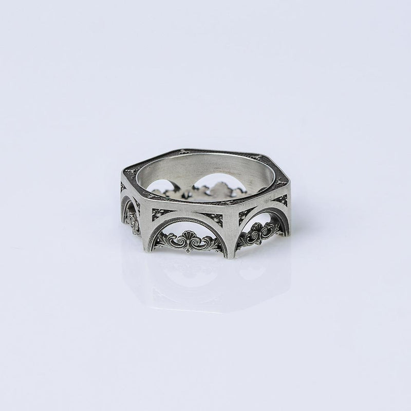 STRUCTURE SILVER RING #7