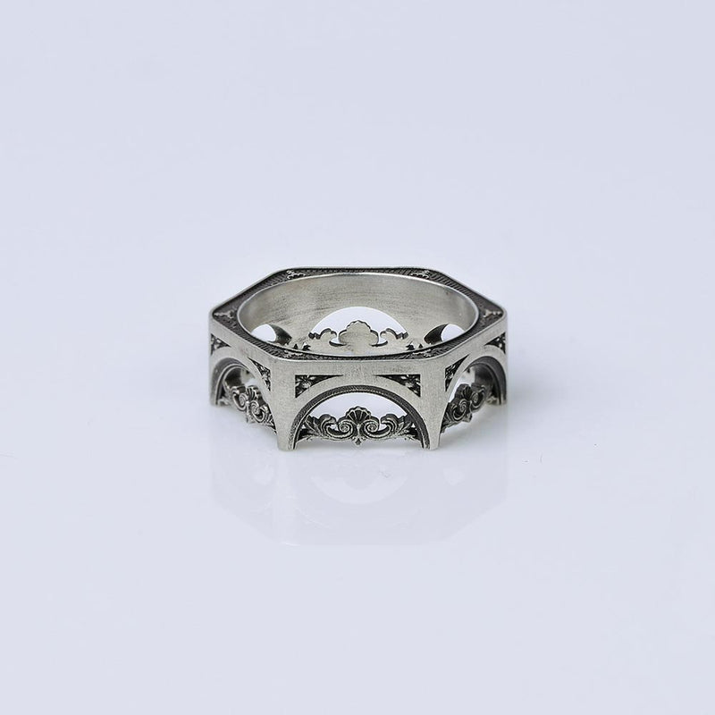 STRUCTURE SILVER RING #7