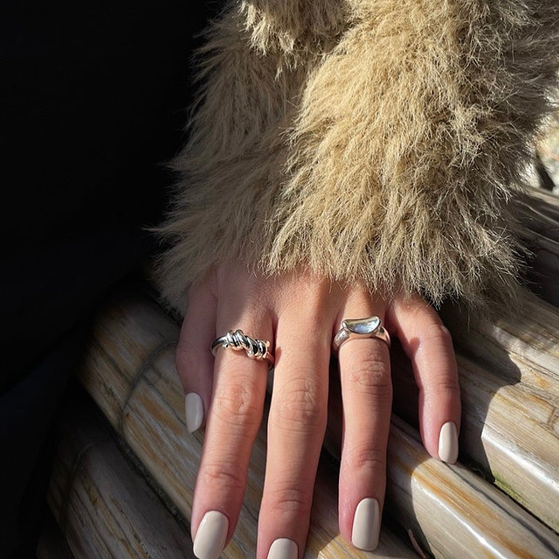 Sliding Layered Ring (Sterling Silver)