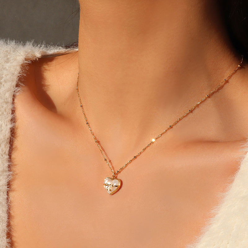 ホリデー ハート ネックレス / holiday heart necklace