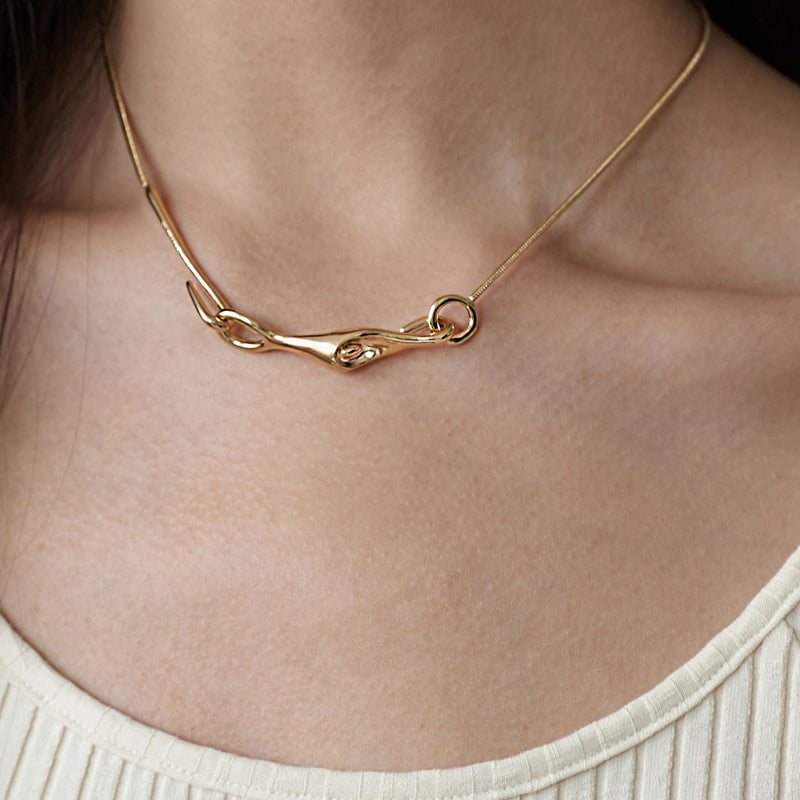 カラー フック ネックレス / Calla hook necklace
