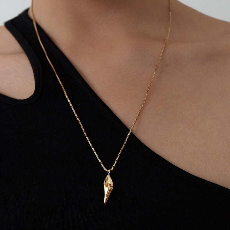 カラー ドロップ ネックレス / Calla drop necklace