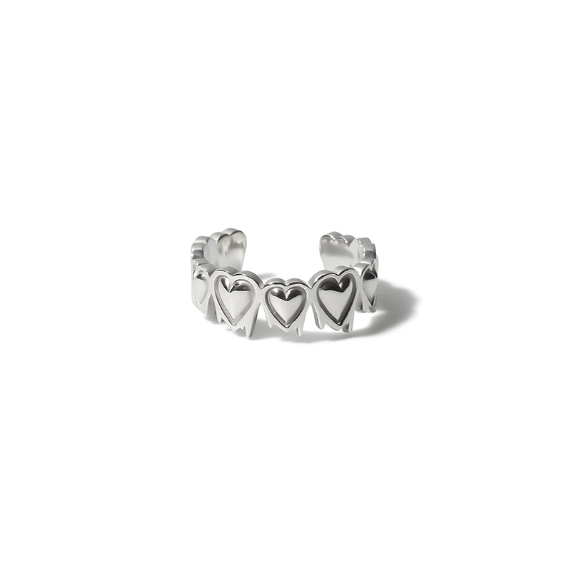 (IVE Ahn Yujin wearing) MELTED HEART RING