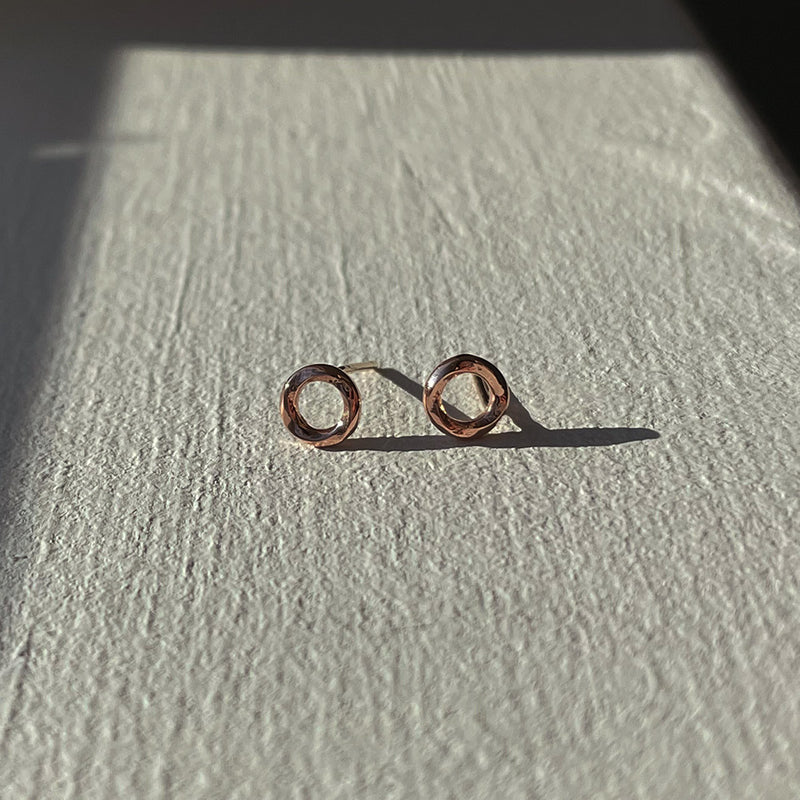 K14 モダン ラウンド ピアス / 14K Modern Round Earrings