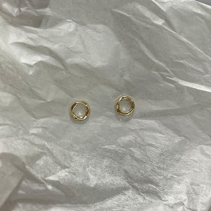 K14 モダン ラウンド ピアス / 14K Modern Round Earrings