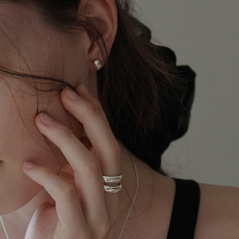 エブリデー シルバー ボール ピアス / Everyday silverball earrings