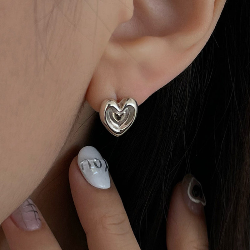 Romance heart earring