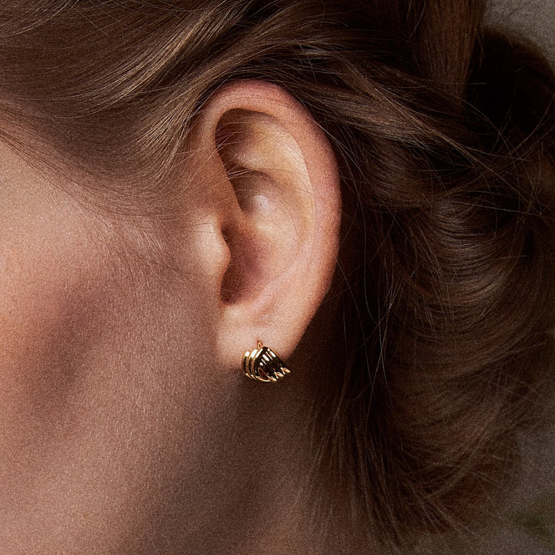 ツイード ワンタッチ ピアス / tweed onetouch earrings