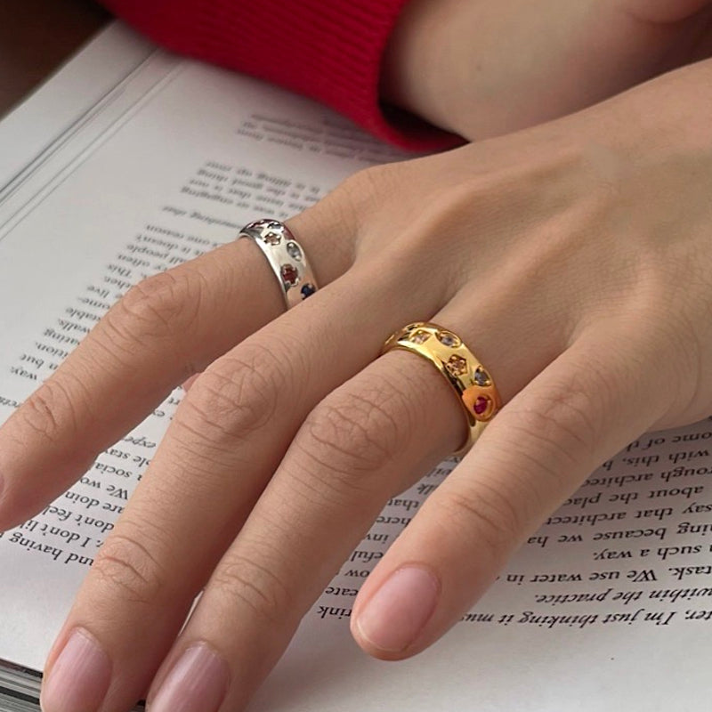 Glitter ring (Sterling Silver)