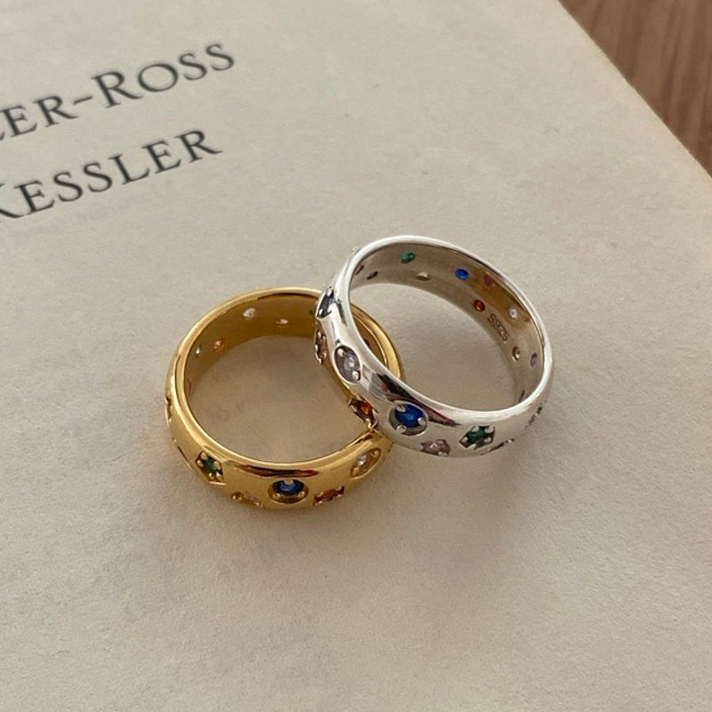 Glitter ring (Sterling Silver)