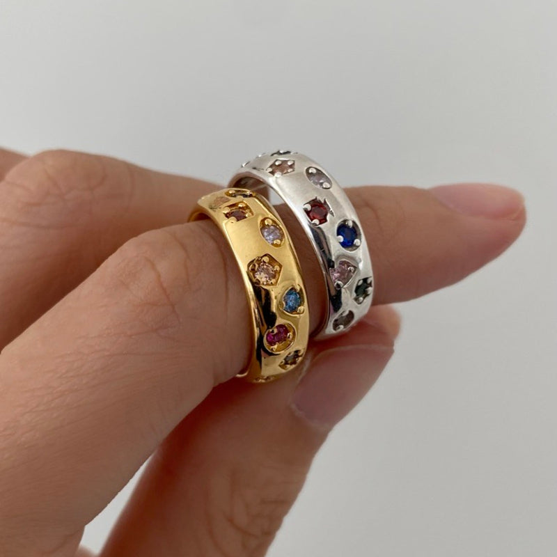 Glitter ring (Sterling Silver)