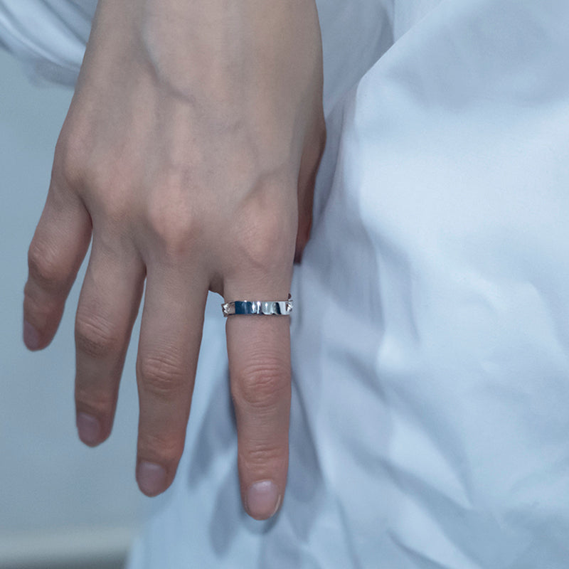 [2WAYリング（リバーシブルデザイン)] RUSTY CHAIN