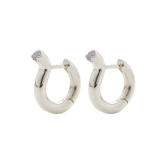 FIRST DIVE ワンタッチ ピアス：シルバー / FIRST DIVE ONE-TOUCH EARRINGS - SILVER (3 COLORS)