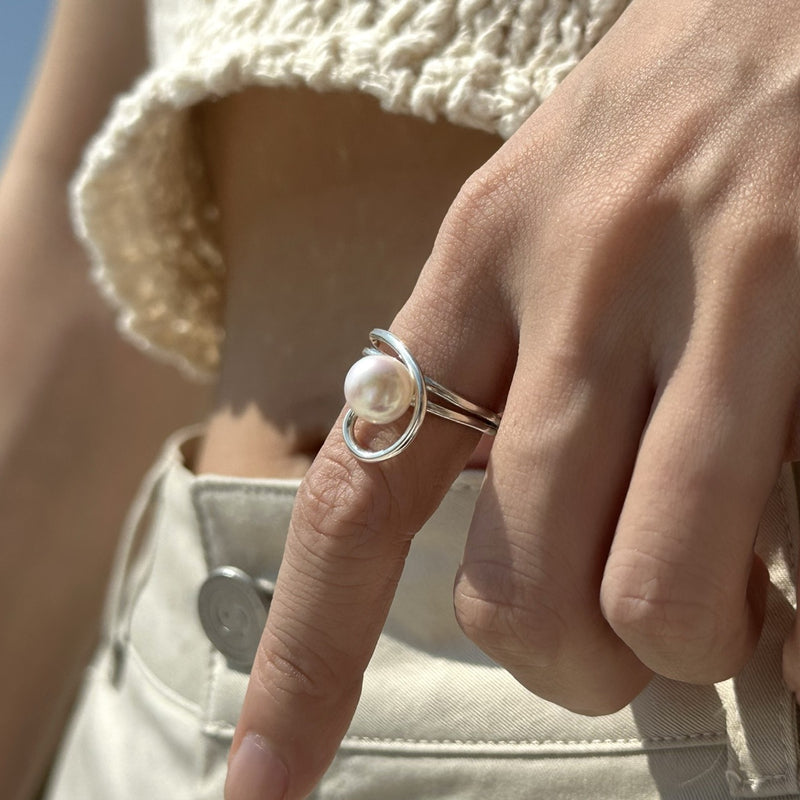 Fresh water pearl ring