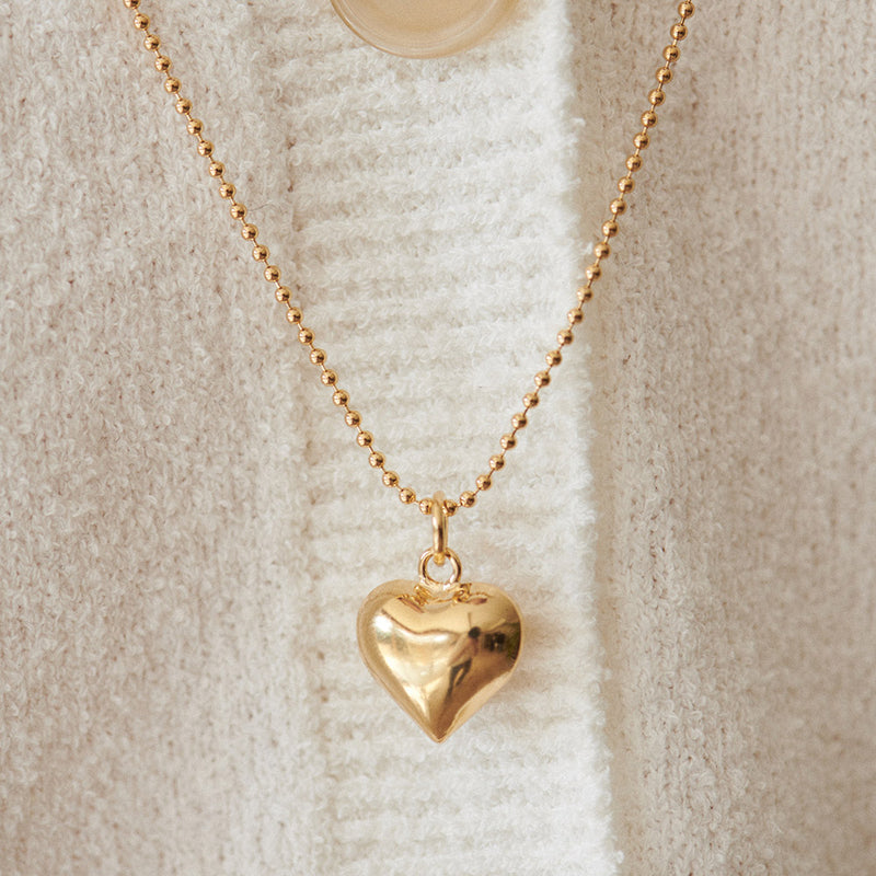 ヌーボ ハート ネックレス：ゴールド / NUVO HEART NECKLACE (GOLD)