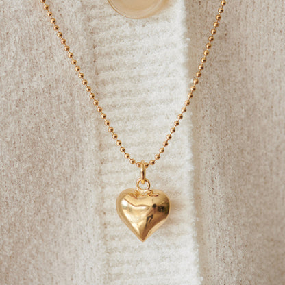 ヌーボ ハート ネックレス：ゴールド / NUVO HEART NECKLACE (GOLD)