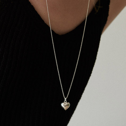 ヌーボ ハート ネックレス：シルバー / NUVO HEART NECKLACE (SILVER)