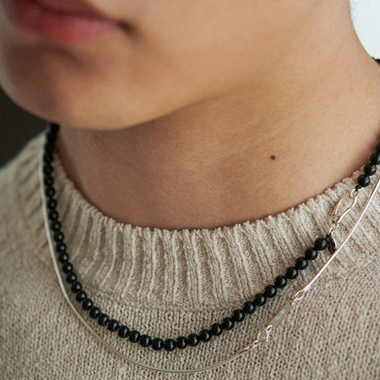 [メンズ] ノアール パール ネックレス / [MENS] NOIR PEARL NECKLACE