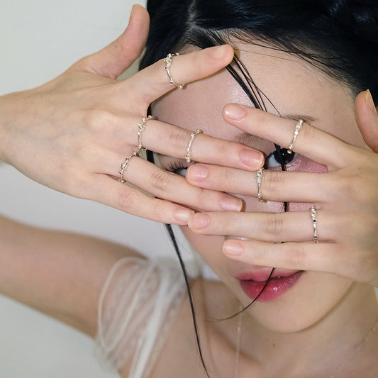 flush heart ring