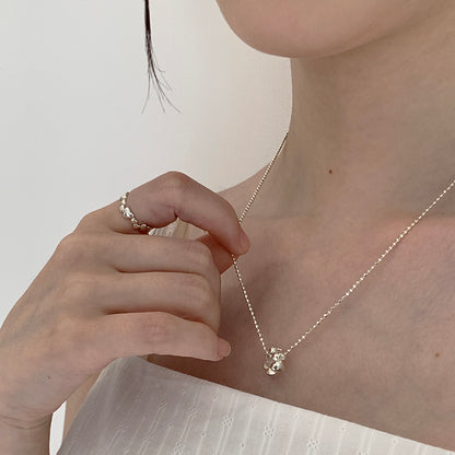 circle heart pendant