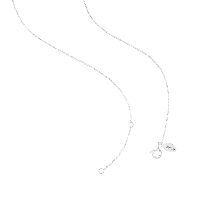 シンプル パール ネックレス：シルバー / SIMPLE PEARL NECKLACE (SILVER)