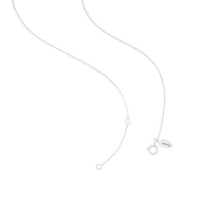 シンプル パール ネックレス：シルバー / SIMPLE PEARL NECKLACE (SILVER)