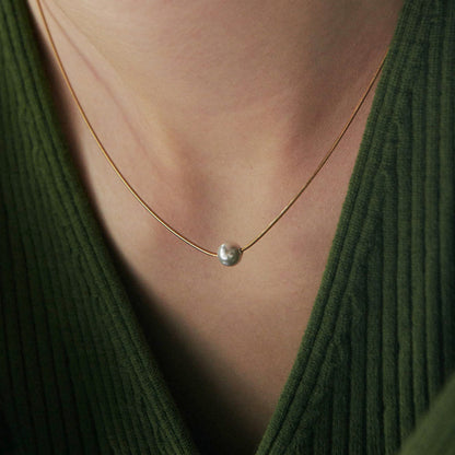 ボンディール ネックレス：ゴールド パール / BONDIR NECKLACE (GOLD PEARL)