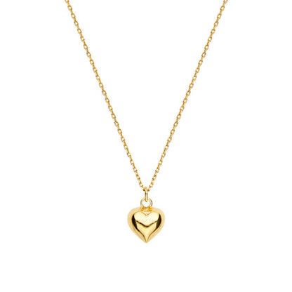 フル ハート ネックレス (10MM)：ゴールド / FULL HEART NECKLACE (10MM)(GOLD)