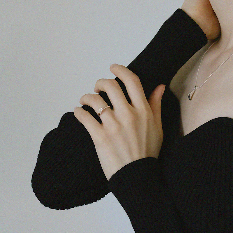 Pearl morning glory ring