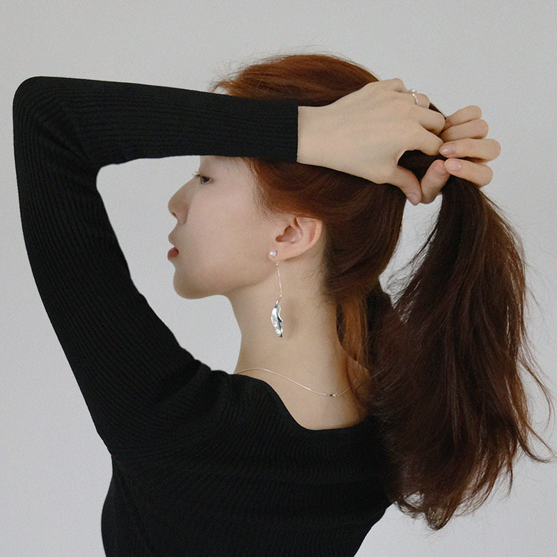 Elegante leaf earring