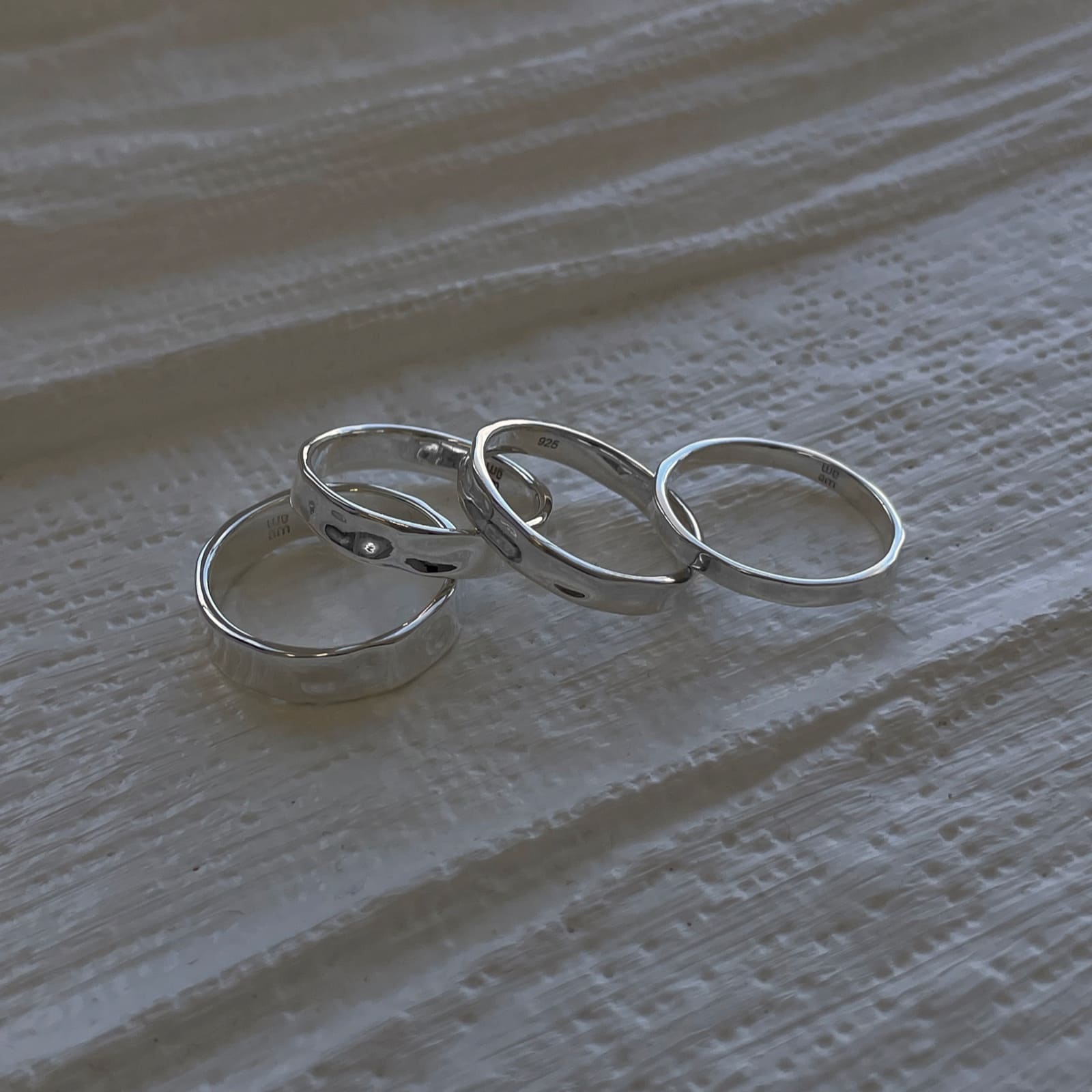 シルバー メルティング フラット リング / Silver Melting Flat Ring