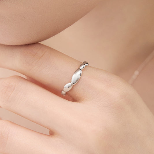 シルバーペブルウィアモンズリング / Silver Pebble Ring
