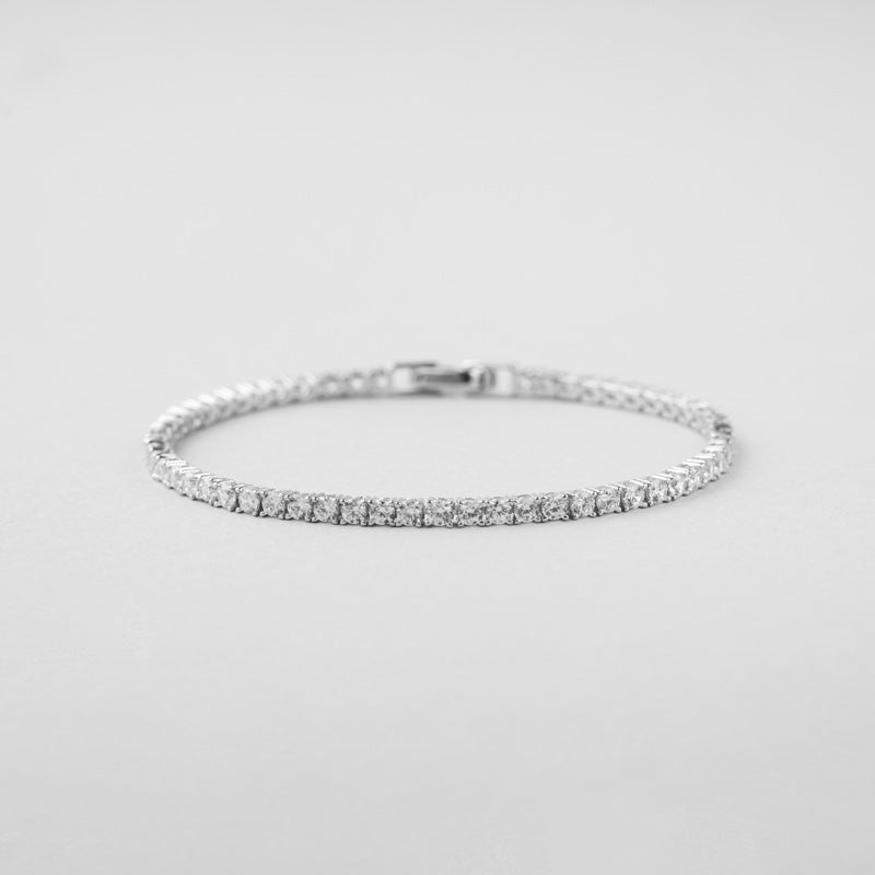 Silver Prong Tennis Bracelet