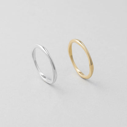 シルバー シンプル ウェーブ リング / Silver Simple Wave Ring