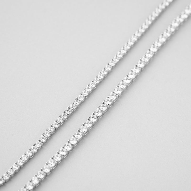 Silver Prong Tennis Bracelet