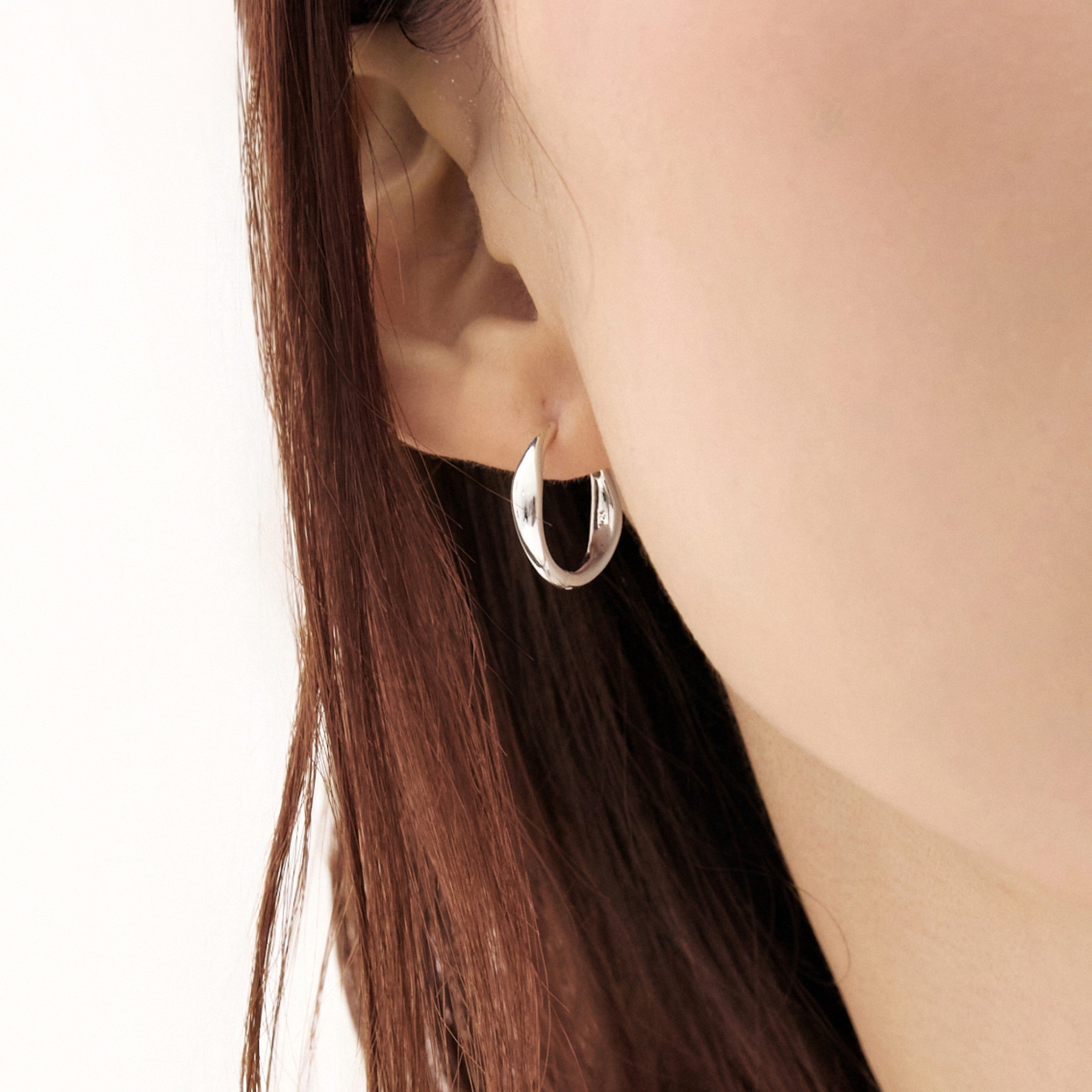 シルバーウェーブウィアモンズワンタッチイヤリング / SIilver Wave One-Touch Earrings