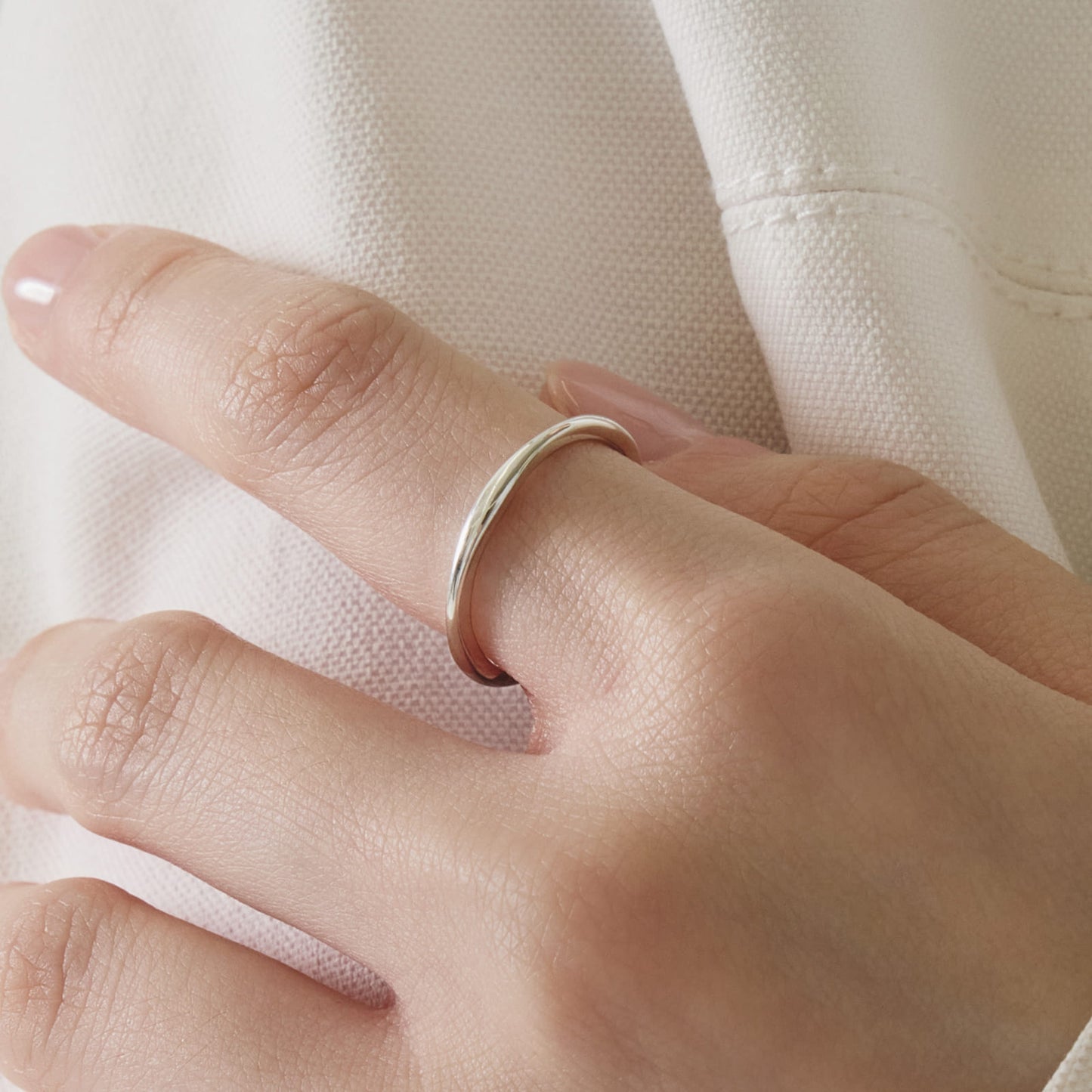 シルバー シンプル ウェーブ リング / Silver Simple Wave Ring