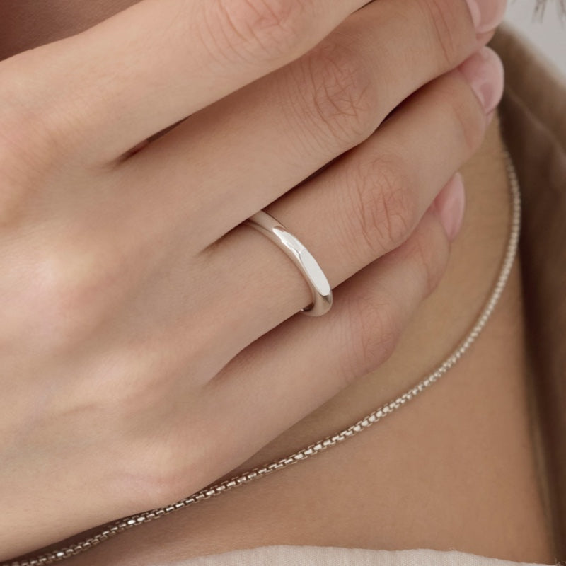 シルバー ベーシック フラット カッティング リング / Silver Basic Flat Cutting Ring