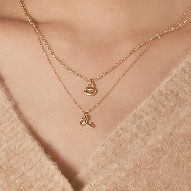 シルバー ロック ペンダント ネックレス / Silver Lock Pendant Necklace