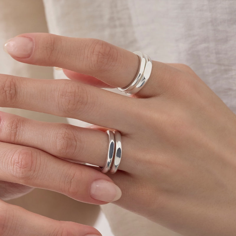 シルバー ベーシック フラット カッティング リング / Silver Basic Flat Cutting Ring