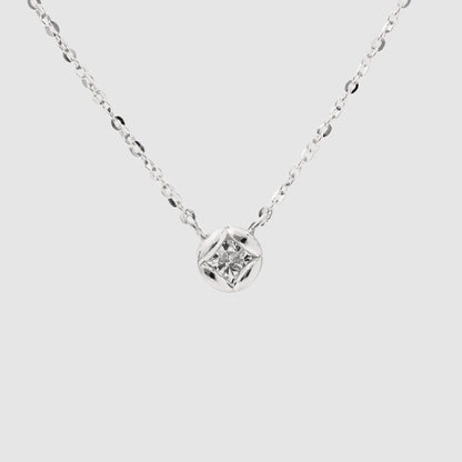 シルバーブルームストーンウィアモンズネックレス / Silver Bloom Stone Necklace