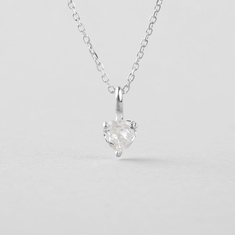 シルバー ハート カット ネックレス / Silver Heart Cut Necklace