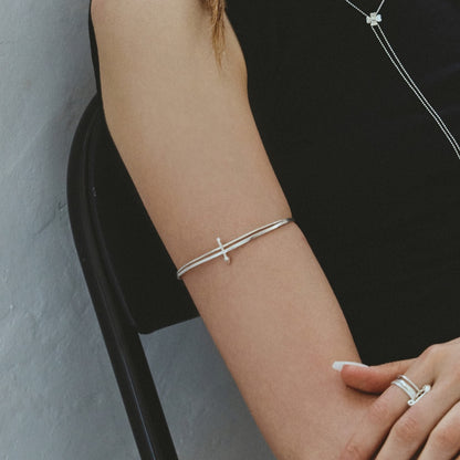 SCOUT セーフ バンド シルバー アーム バングル / SCOUT SAFE BAND SILVER ARM BANGLE